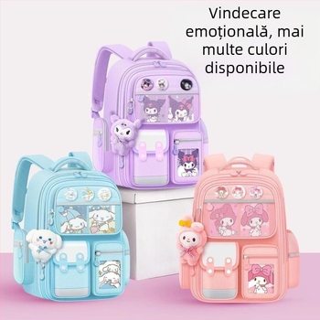 Ghiozdane școlare pentru fete de școală primară, ghiozdane școlare pentru copii de mare capacitate și rezistente la pete, rucsacuri pentru băieți de 6-12 ani care reduc povara elevilor de școală primară din clasele 1-6
