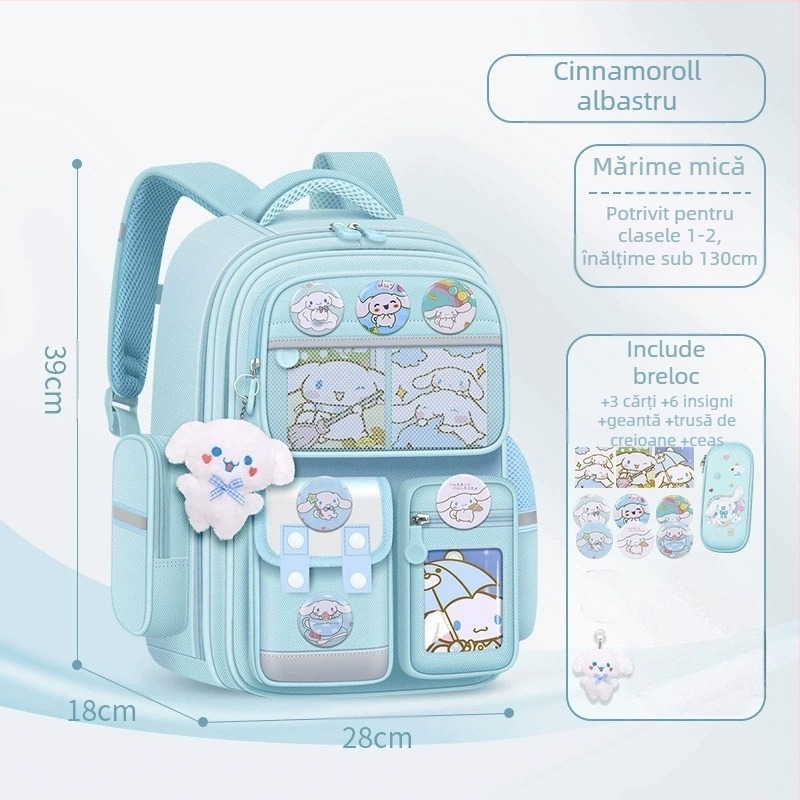 Ghiozdane școlare pentru fete de școală primară, ghiozdane școlare pentru copii de mare capacitate și rezistente la pete, rucsacuri pentru băieți de 6-12 ani care reduc povara elevilor de școală primară din clasele 1-6