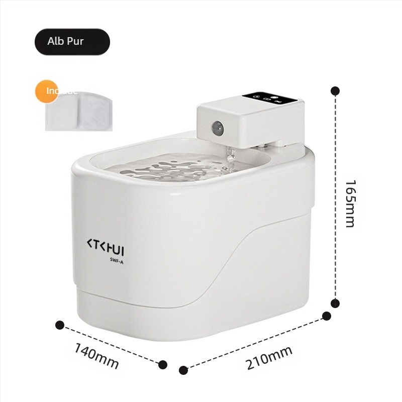 Amazon Explosions Dispenser de apă pentru pisici, alimentator automat de apă pentru animale de companie, distribuitor inteligent de apă pentru câini, fără priză