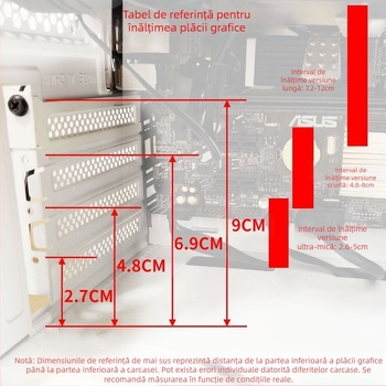 Suport pentru placă grafică, cadru de susținere cu jack, complet din aluminiu, fund magnetic metalic, șasiu ITX mic, suport pentru placă grafică, partener anti-îndoire