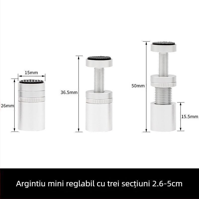 Suport pentru placă grafică, cadru de susținere cu jack, complet din aluminiu, fund magnetic metalic, șasiu ITX mic, suport pentru placă grafică, partener anti-îndoire