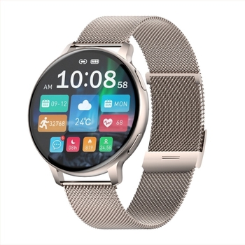 Ceas inteligent Cross-Border S53, ecran rotund de 1,39 inch, Bluetooth, pedometru, monitorizare a somnului, tensiune arterială, multi-sport, vreme