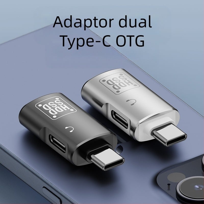 Potrivit pentru adaptorul de telefon mobil Apple, adaptor de încărcare tip C la USB Two-In-One Pd15W, adaptor de transmisie a datelor