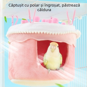 Cuib de pasăre din bumbac, tort de papagal, iarnă, piele de tigru, bujor, Xuanfeng, cuib de dormit cald, hamac, agățat, cuib de pasăre, consumabile speciale