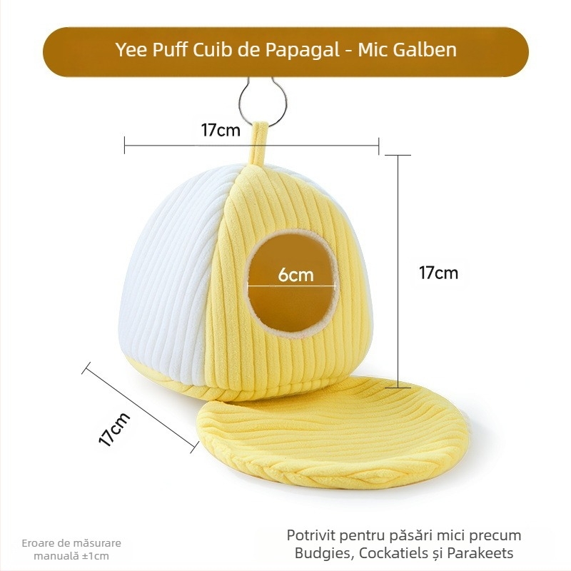 Cuib de pasăre din bumbac, tort de papagal, iarnă, piele de tigru, bujor, Xuanfeng, cuib de dormit cald, hamac, agățat, cuib de pasăre, consumabile speciale