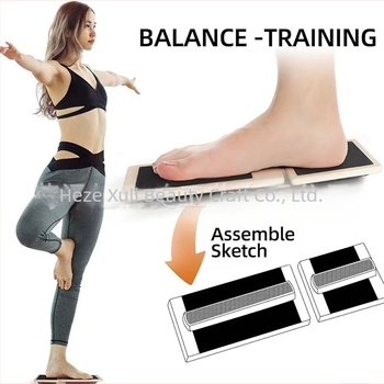 Placă de întindere pentru picioare din lemn, nouă, cu echilibru, corector de postură, stabilizator de gleznă, antrenor de balet din lemn masiv