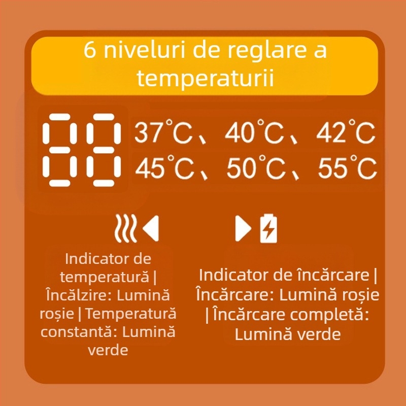Geantă de încălzire cu încărcare auto USB direct din fabrică, portabilă, la temperatură constantă, încălzitoare de lapte cald, manșon izolator universal pentru sticlă de lapte