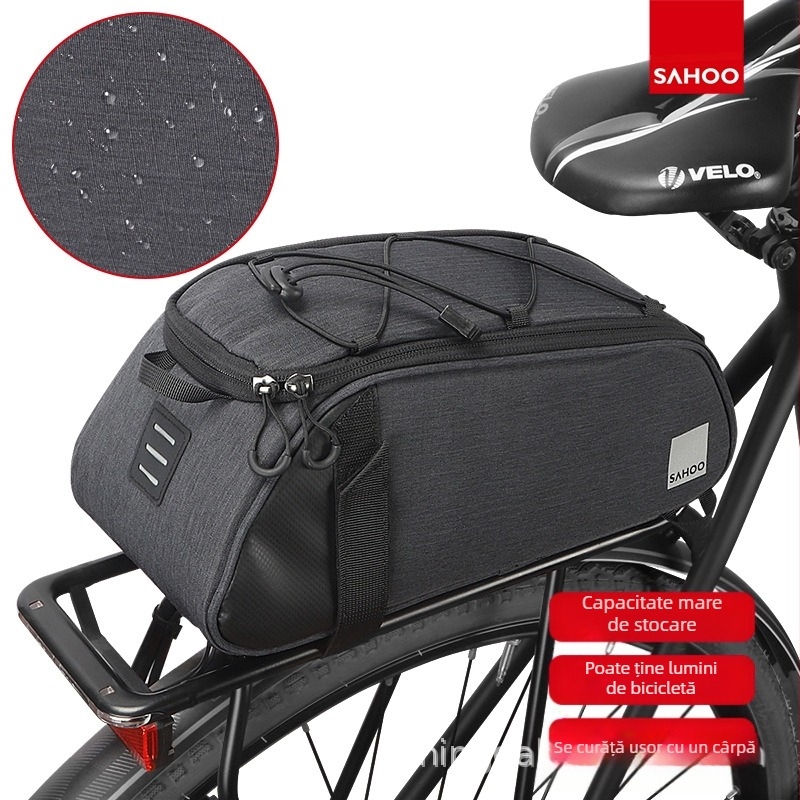 Geantă de bicicletă SAHOO Shark Tiger, en-gros, de mare capacitate, cu izolație, pentru portbagaj, geantă de coadă pentru bicicletă