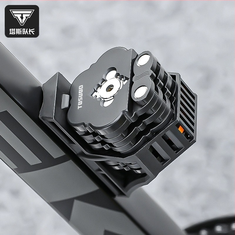 Lacăt pliabil pentru motocicletă electrică Tas Captain, lacăt antifurt, convenabil pentru biciclete, lacăt pliabil, lacăt pentru biciclete de munte