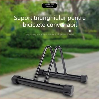 Suport de parcare pentru biciclete, suport de parcare la sol pentru biciclete de munte cu trei segmente, suport de afișare pentru biciclete