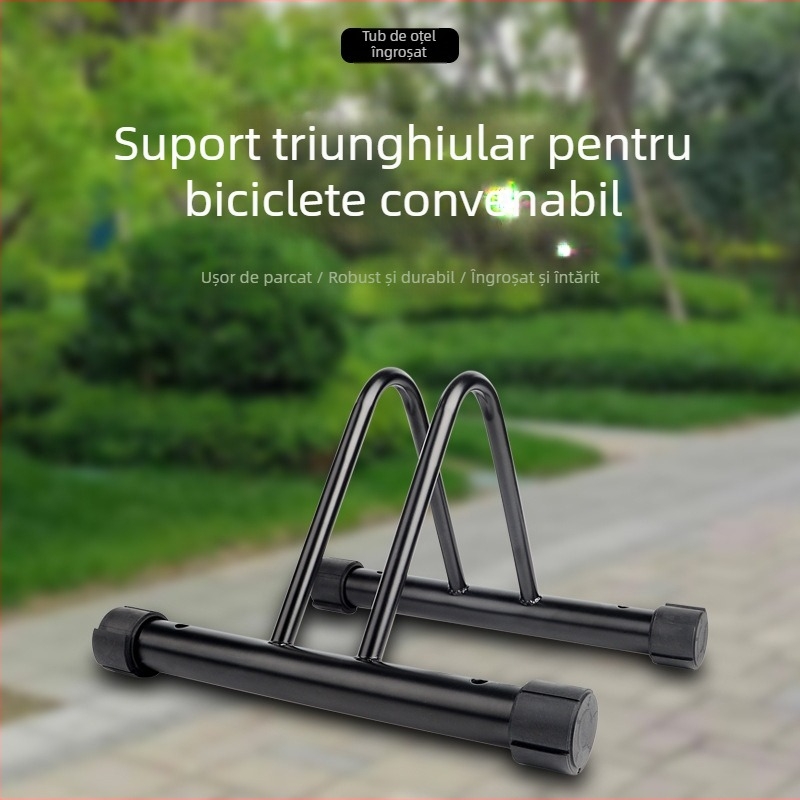 Suport de parcare pentru biciclete, suport de parcare la sol pentru biciclete de munte cu trei segmente, suport de afișare pentru biciclete