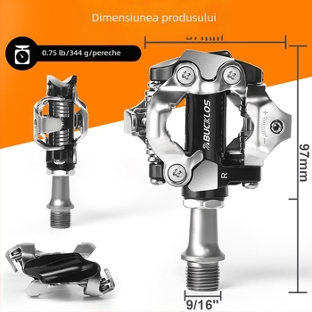 Pedală de bicicletă din aliaj de aluminiu, cu două fețe, cu autoblocare, sistem SPD M8100, accesorii pentru biciclete cu încuietoare