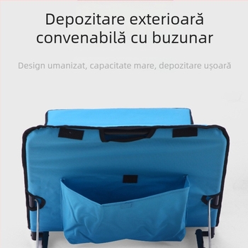 Scaun de plajă pliabil portabil, cu țevi de oțel, reglabil, pentru camping, scaun Oxford din pânză, pentru pauza de prânz, pentru exterior, single, șezând și culcându-se, cu dublă utilizare
