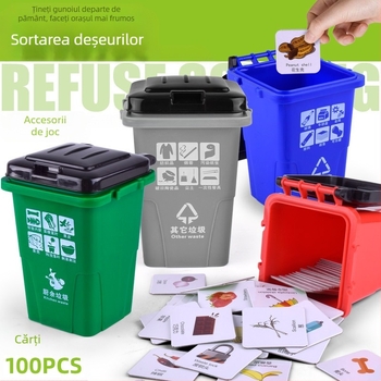 Agita sunetul aceluiași gunoi sortare jucării educaționale carte coș de gunoi Shanghai mini recuzită copii ajutoare de învățare