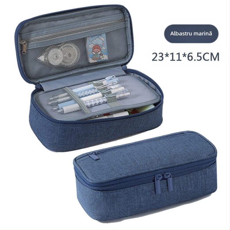 Geantă de creion multi-slot, geantă portabilă pentru creion, geantă de creion pentru birou, geantă portabilă unică mare pentru creion, geantă de depozitare