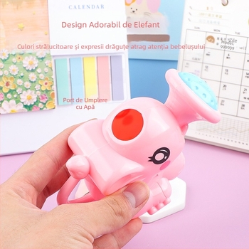 Mic elefant duș bebeluș jucărie de baie pentru copii sticlă de udare baie spray șampon cană joacă cu apă elefant duș