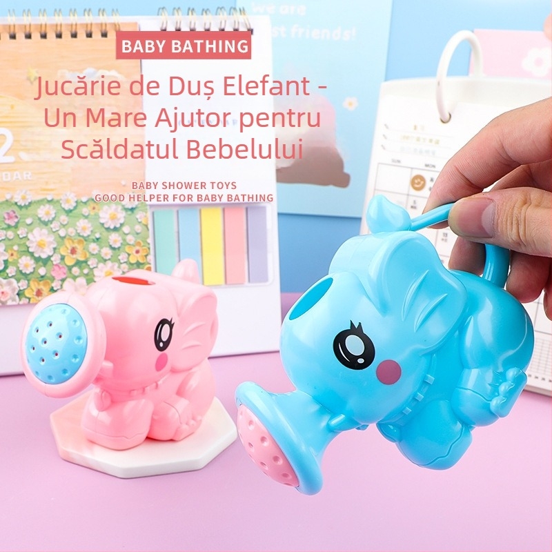 Mic elefant duș bebeluș jucărie de baie pentru copii sticlă de udare baie spray șampon cană joacă cu apă elefant duș