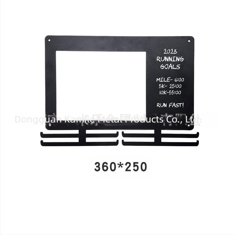 Suport metalic pentru medalii, montat pe perete, pentru maraton, alergare, suport pătrat pentru medalii, cu suport pentru numere, decorați pe perete