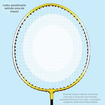 Explozii în stoc rachetă de badminton pentru adulți, studenți, antrenament pentru începători, rachetă divizată din feroaliaj, o generație de păr