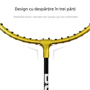 Explozii în stoc rachetă de badminton pentru adulți, studenți, antrenament pentru începători, rachetă divizată din feroaliaj, o generație de păr