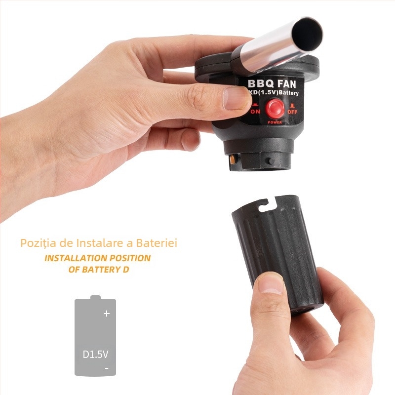 Suflantă electrică pentru grătar transfrontalieră, arzător pentru grătar, mini uscător de păr portabil, instrument de foc pentru picnic și camping