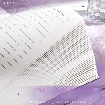 Caiet b5, blocnotes mare îngroșat, carte cu copie moale, caiet pentru studenți, jurnal cu aspect deosebit, caiet de papetărie creativă