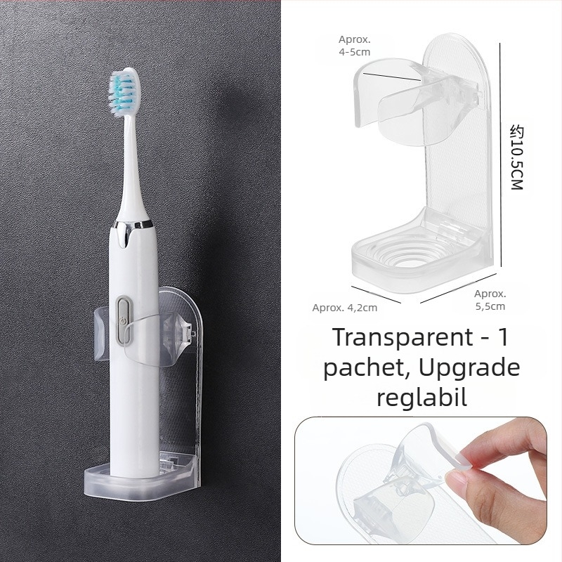 Periuță de dinți electrică, suport pentru periuță de dinți montat pe perete, fără perforații, suport pentru toaletă, bază de depozitare pentru periuță de dinți, suport de depozitare dentară