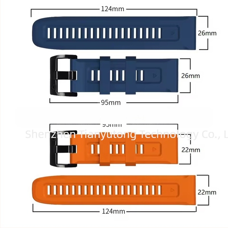 Potrivit pentru brățară oficială din silicon bicolor cu eliberare rapidă, potrivită pentru Jiaming Fenix 8 E 7X 7 6X 6 5XPlus