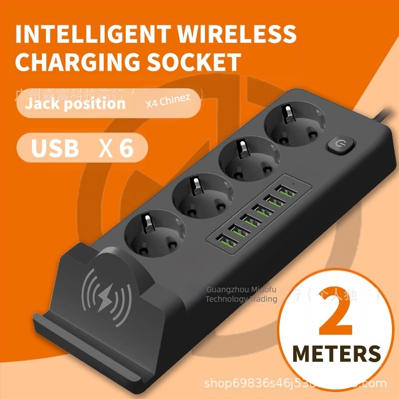 Prelungitor de priză rusesc multifuncțional cu cablu 3m, priză standard europeană, 220V, prelungitor de priză standard european