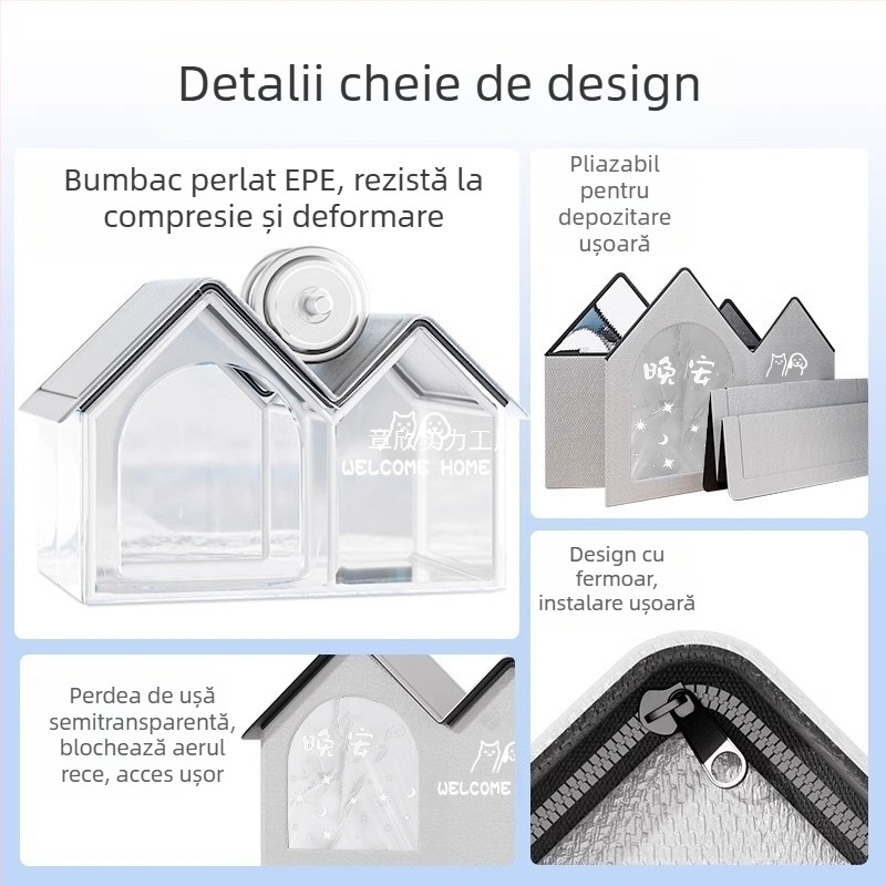 Pisică cu aer condiționat, cuib de pisică, răcire de vară, vară, animale de companie, patru sezoane, universal, Igloo, cuib de dormit pentru câini mici
