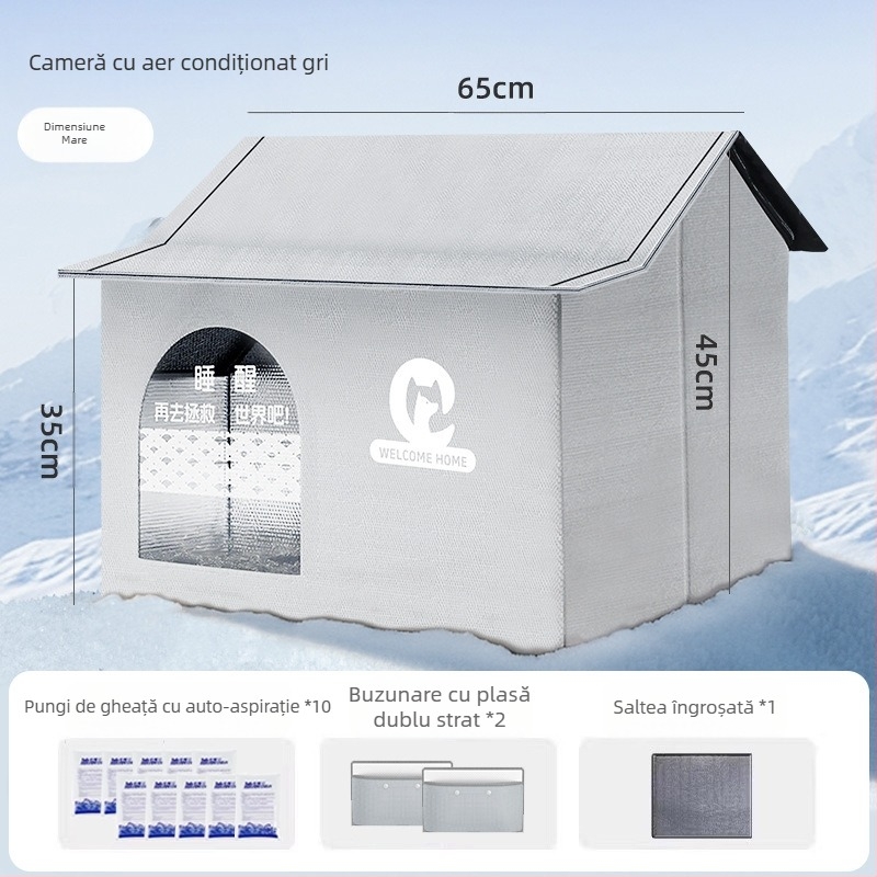 Pisică cu aer condiționat, cuib de pisică, răcire de vară, vară, animale de companie, patru sezoane, universal, Igloo, cuib de dormit pentru câini mici