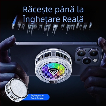 Radiator telefon mobil semiconductor glazură aspirație magnetică afișaj digital e-sporturi lumină sunet răcire joc inteligent răcire artefact SL49