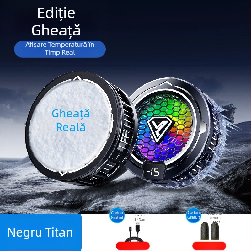 Radiator telefon mobil semiconductor glazură aspirație magnetică afișaj digital e-sporturi lumină sunet răcire joc inteligent răcire artefact SL49