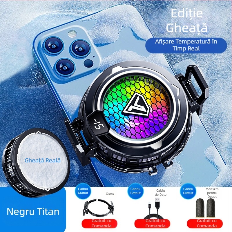 Radiator telefon mobil semiconductor glazură aspirație magnetică afișaj digital e-sporturi lumină sunet răcire joc inteligent răcire artefact SL49