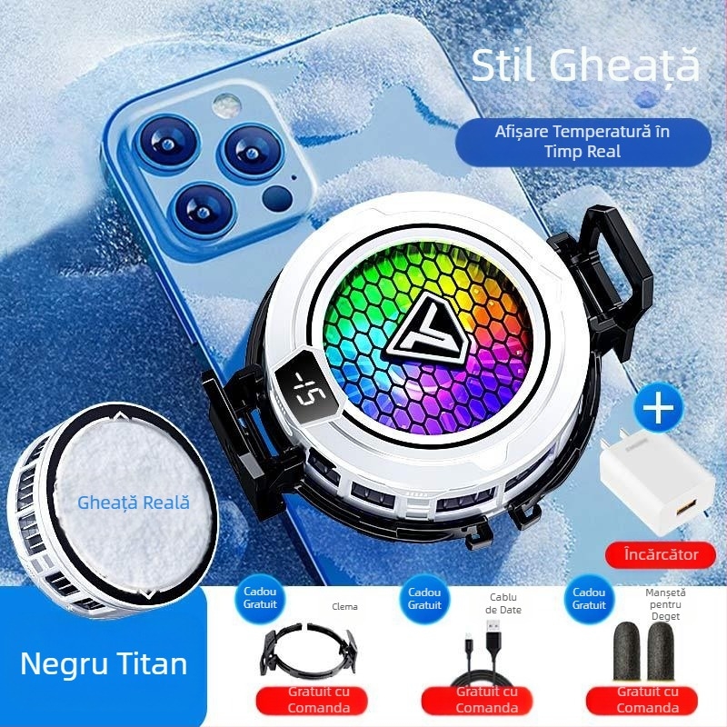 Radiator telefon mobil semiconductor glazură aspirație magnetică afișaj digital e-sporturi lumină sunet răcire joc inteligent răcire artefact SL49