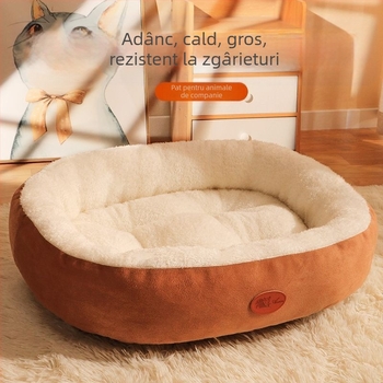 Cuibă groasă și caldă pentru animale de companie, toamnă și iarnă, cușcă pentru câini, covoraș pentru pisici, cușcă pentru câini mari și mici, plush, patru anotimpuri, pat universal pentru animale de companie