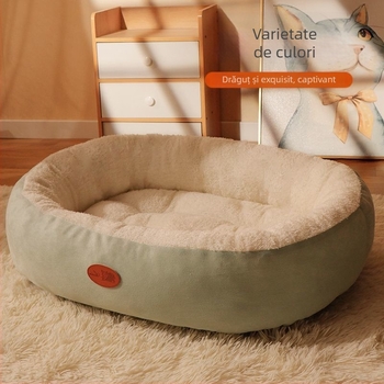 Cuibă groasă și caldă pentru animale de companie, toamnă și iarnă, cușcă pentru câini, covoraș pentru pisici, cușcă pentru câini mari și mici, plush, patru anotimpuri, pat universal pentru animale de companie