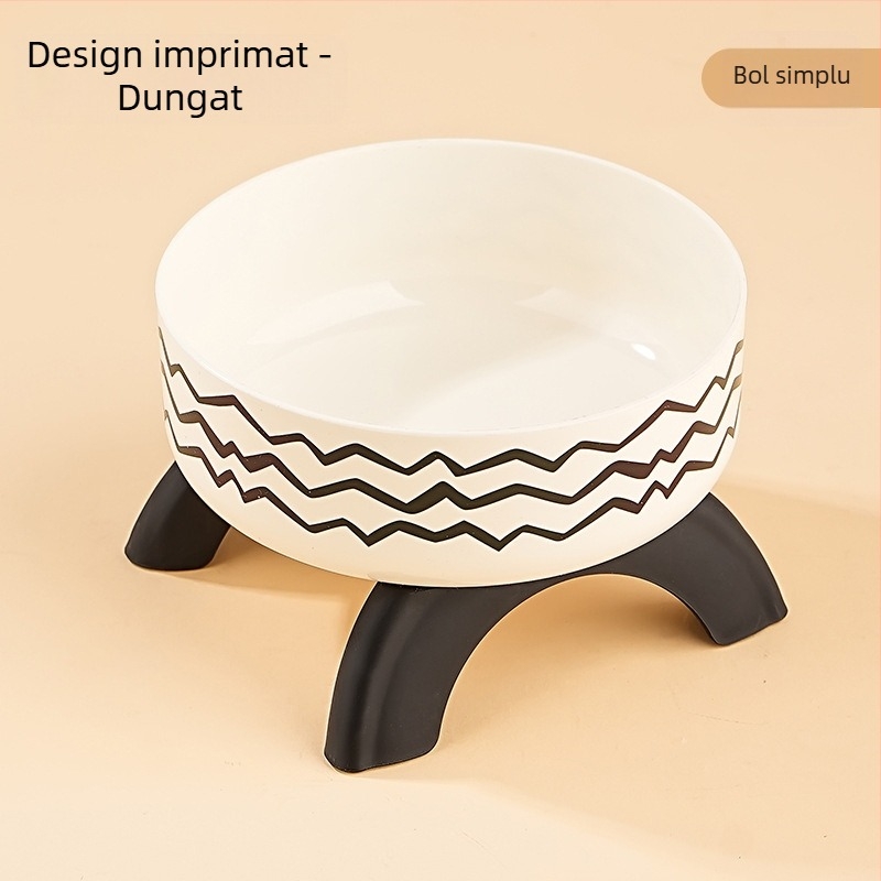 Bol înalt pentru pisici, protecție pentru gât, bol pentru pisici, bol din oțel inoxidabil, anti-alunecare, anti-răsturnare, bol pentru câini, hrană pentru câini, stil nou transfrontalier