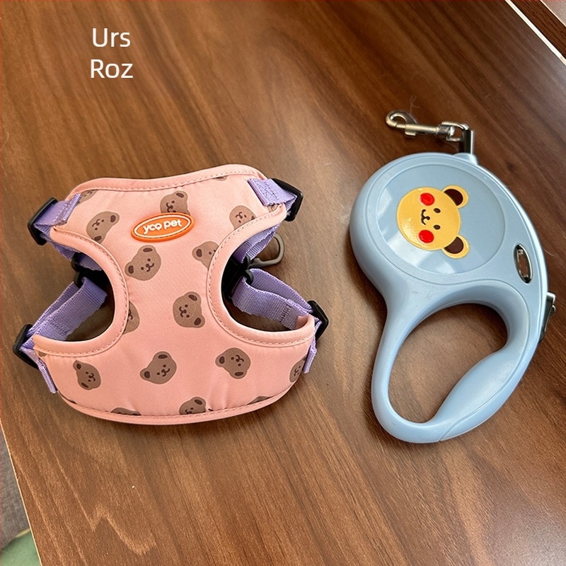 Lesă pentru câini, vestă pentru plimbări, lesă pentru câini mici, curea de piept pentru câini medii, lesă pentru câini, lanț de pluș pentru câini