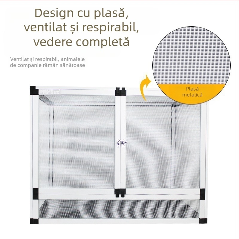 PAYI Climbing Art Climbing Pet Cage Horizontal Cușcă din Aliaj de Aluminiu Cameleon Hrănire Cutie de Cățărare Șopârlă Ventilată și Respirabilă