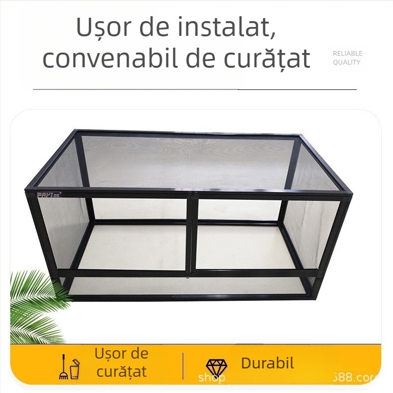 PAYI Climbing Art Climbing Pet Cage Horizontal Cușcă din Aliaj de Aluminiu Cameleon Hrănire Cutie de Cățărare Șopârlă Ventilată și Respirabilă
