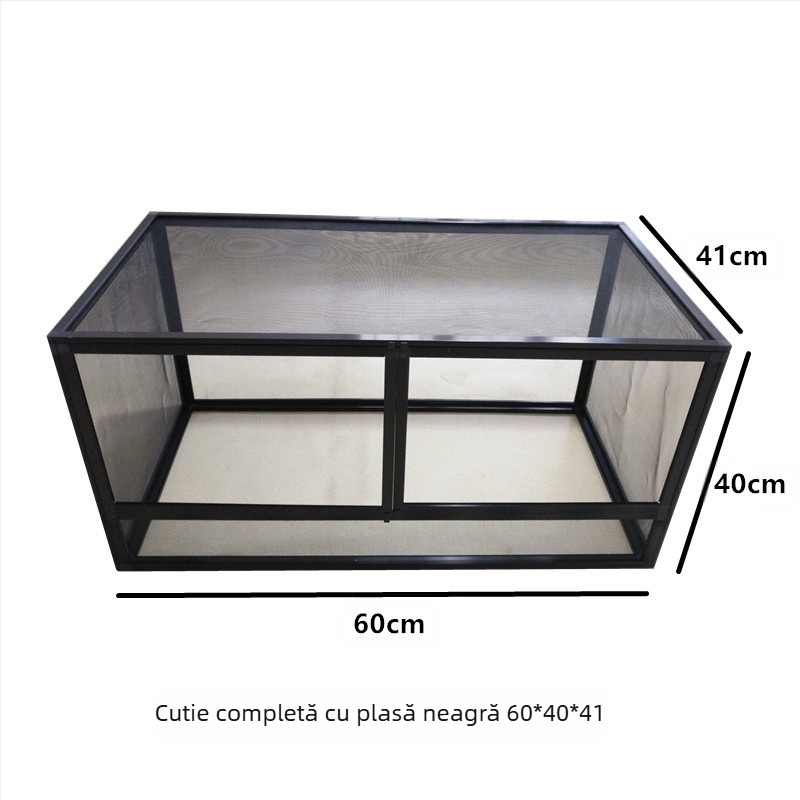 PAYI Climbing Art Climbing Pet Cage Horizontal Cușcă din Aliaj de Aluminiu Cameleon Hrănire Cutie de Cățărare Șopârlă Ventilată și Respirabilă