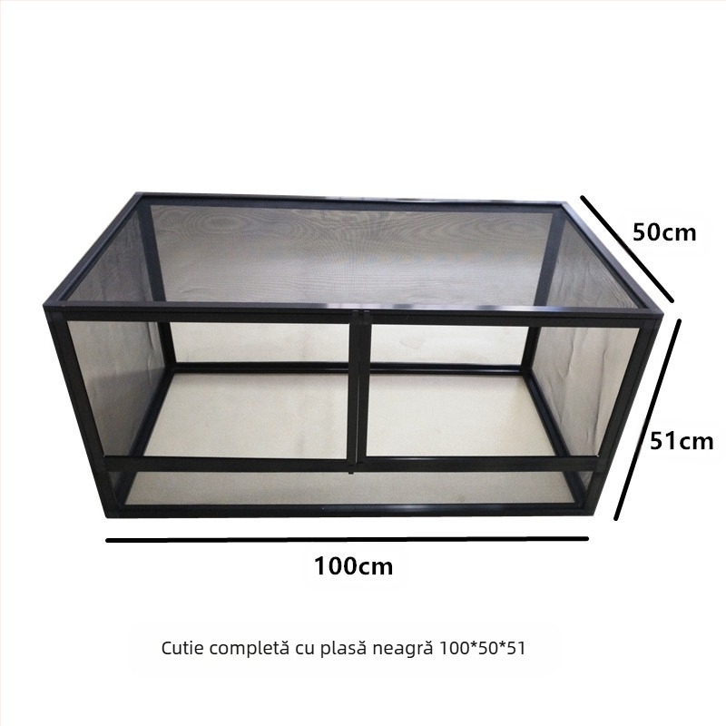PAYI Climbing Art Climbing Pet Cage Horizontal Cușcă din Aliaj de Aluminiu Cameleon Hrănire Cutie de Cățărare Șopârlă Ventilată și Respirabilă