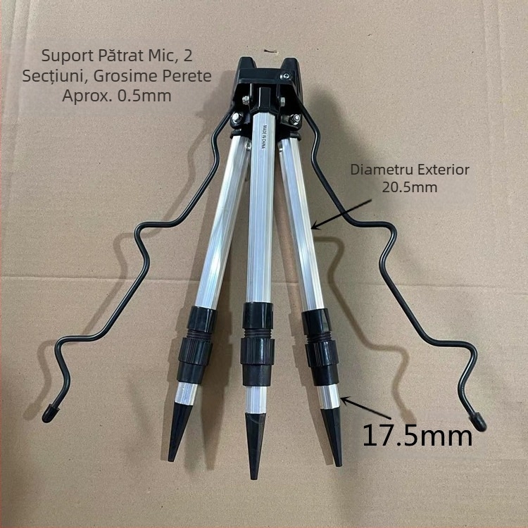 Suport triunghiular pentru undiță de pescuit, suport de aruncare la distanță, trepied, undiță de aruncare, suport pentru pescuit, undiță de pescuit din aliaj de aluminiu, telescopică