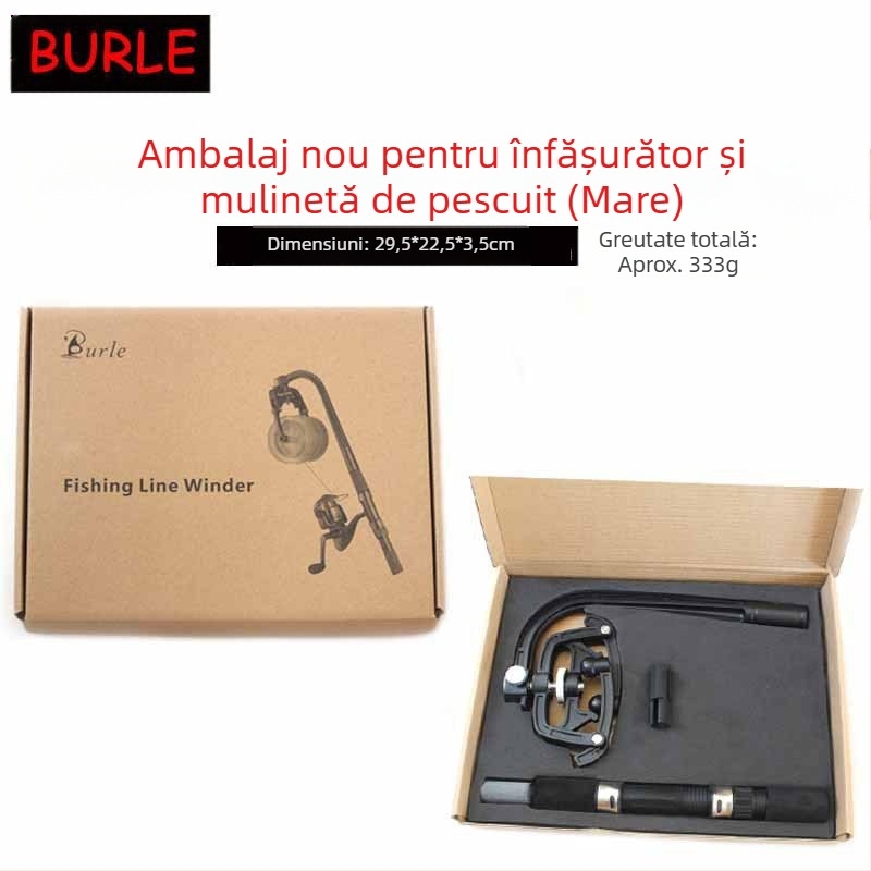 Bobină de fir de pescuit Roată de înfășurare a firului de pescuit Bobină de pescuit la muscă Instrument de înfășurare a firului de pescuit