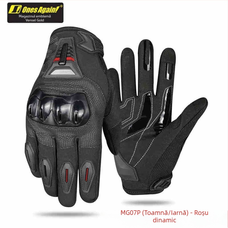 Mănuși de motocicletă OnesAgain, pentru toamnă și iarnă, calde, pentru bărbați, pentru mașini electrice, anti-cădere, pentru motociclete, MG07P