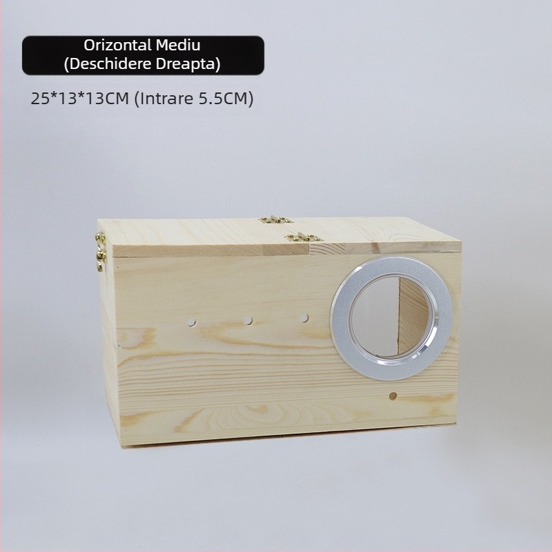 Cutie acrilică pentru reproducere a papagalilor, cutie transparentă pentru reproducere, cuib de pasăre din lemn masiv, cuib de pasăre, cuib de papagal, căsuță pentru păsări, depunere de ouă