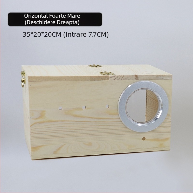 Cutie acrilică pentru reproducere a papagalilor, cutie transparentă pentru reproducere, cuib de pasăre din lemn masiv, cuib de pasăre, cuib de papagal, căsuță pentru păsări, depunere de ouă