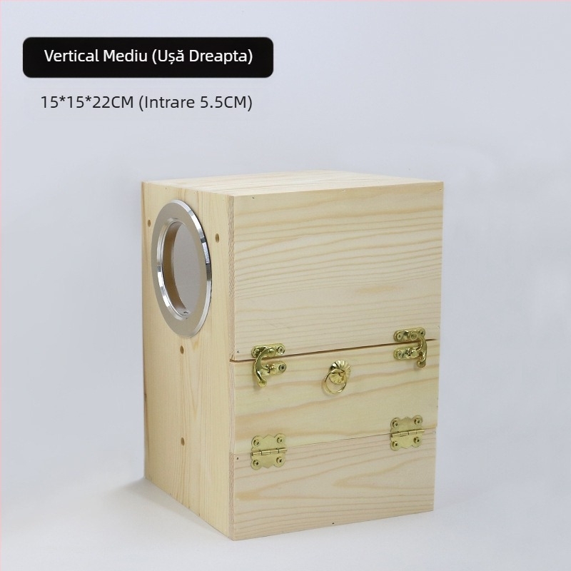 Cutie acrilică pentru reproducere a papagalilor, cutie transparentă pentru reproducere, cuib de pasăre din lemn masiv, cuib de pasăre, cuib de papagal, căsuță pentru păsări, depunere de ouă