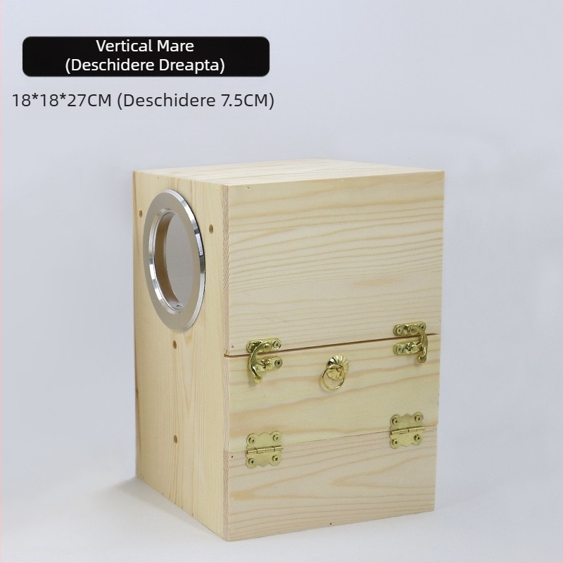 Cutie acrilică pentru reproducere a papagalilor, cutie transparentă pentru reproducere, cuib de pasăre din lemn masiv, cuib de pasăre, cuib de papagal, căsuță pentru păsări, depunere de ouă